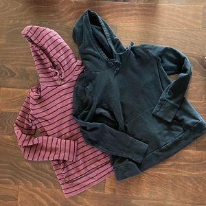 Motherhood maternity nursing hoodie lot of 2, medium